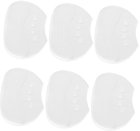 Healvian 6 Par Transparent Granular Silicone Heel Pads Self-adhesive Anti-wear Cushions For Loose Shoes Men Women Invisible Foot Protectors