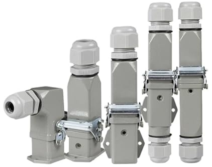 UDHBJEBQ Connettore for carichi Pesanti HDC HA 4 5 6 Connettore for carichi Pesanti a 8 Pin 10A Presa Rettangolare for Aviazione Presa Maschio Impermeabile for carichi Pesanti(4 Core)