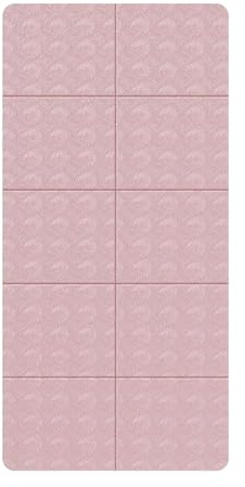 Tappetino Yoga Pieghevole,Tappetino da Fitness Antiscivolo per Donne/Uomini,4 mm Spessore ad Alta Densita Allenamento Materassino con Custodia Ideale per Viaggi Aerobica Stretchingr(Pink)