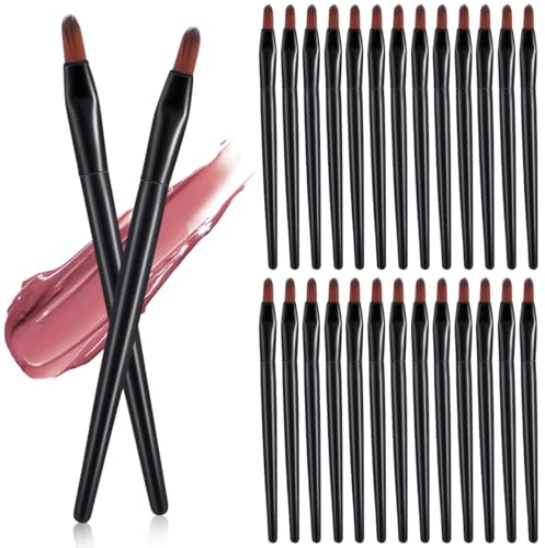 FOMIYES 100 brochas de labios desechables: barra de plástico multifunción brillante, aplicadores portátiles de lápiz labial, brochas de maquillaje