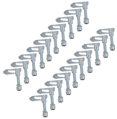 M8 Drop Lock Catch Anti-Luce Fasteners for Trailer Tailgates 38mm Thread 20pc