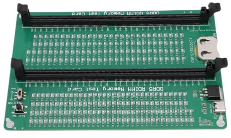 Asixxsix Memory Tester, RAM Memory Tester Card with LED Indicator, Dual Power Modes, Diagnostic Card for Desktop, Laptop, and Server Computer Maintenance Repair