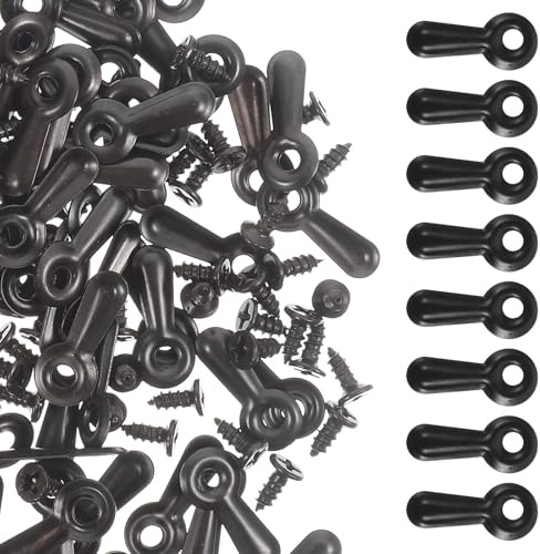 Artibetter 160stücke Teiliges Schwarzes Bilderrahmen drehknopf Stabilem Metall mit Schrauben Einfache Montage Langlebige Rückwand clips für Fotorahmen Rahmenlose Bilder Vielseitig
