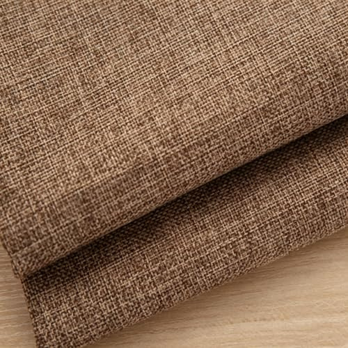 Leinenstoff, 250cm x 148cm, Dekostoff Polsterstoff stoffe beziehen Reißfest & Pflegeleicht Leinen Leinwandstoff Stoff Strukturstoff für Möbelstoff Sofa DIY Kissen Tischdecken stühle (Braun)