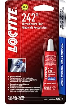 Loctite 37418 242 Schraubensicherungsrohr, mittelstark, 6 ml, Blau