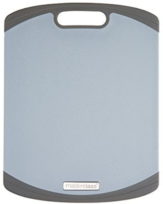 MasterClass Tagliere Antiscivolo con Finitura Antiaderente, in Plastica, 36 cm x 28 cm - Grigio