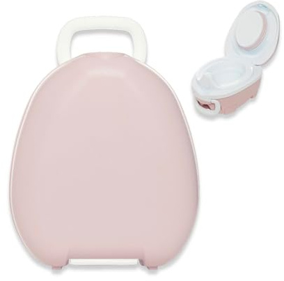 My Carry Potty - Travel Potty, Award-Winning Portable Toddler Toilet Seat for Kids to Take Everywhere (Pink Pastel)