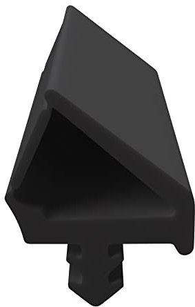 DIWARO® Zimmertür-Dichtung ZT028 | schwarz | 5 lfm für Zimmertüren und Innentüren. Zum Schallschutz und abdichten der Tür. Bestehend aus TPE (Thermoplastischen Elastomer)