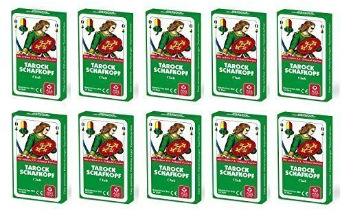 10x ASS Altenburger 22570207 - Schafkopf / Tarock - Bayerisches Bild, Kartenspiel Zehnerpaket