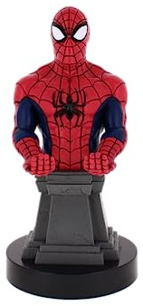Cable Guys - Marvel Spider Man Plinth Gaming Accessories Holder & Phone Holder for Most Controller (Xbox, Play Station, Nintendo Switch) & Phone