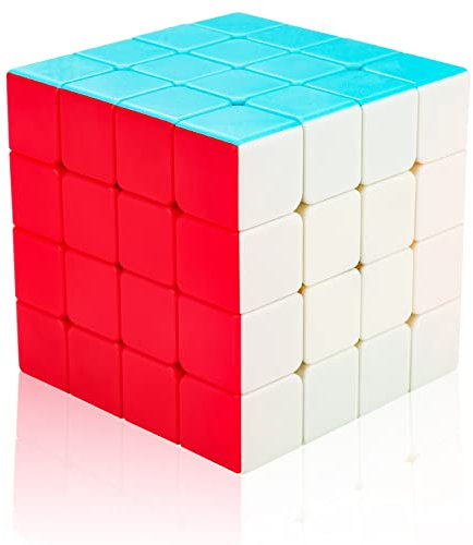 Cooja Zauberwürfel 4x4, Speed Cube 4x4x4 Magischer Würfel Speedcube, Schnelles Glattdrehen Robust Spielzeug Geschenk für Jungen Mädchen