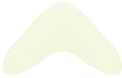 Dukal | Bezug für Bumerangkissen/Lesekissen | aus hochwertigem DOPPEL-Jersey | 100% Baumwolle | Farbe: perlweiss