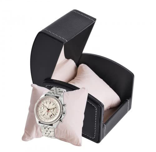 Vesaneae Uhrenbox, Uhrenkasten, Premium Uhrenschatulle mit Herausnehmbaren Uhrenkissen, Uhrenaufbewahrung,Uhrenetui für Herren,Uhrengehäuse Schwarz,Schmuckkästchen,Organizer für Uhren,Uhrenschatulle