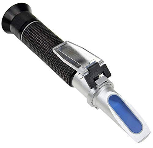 BOWONG Hand-held Alcohol Refractometer, 0~80% Alcohol Content Measurement Tool Tester for Spirits Distilled Ethanol with Water Like Whiskey, Brandy, Vodka