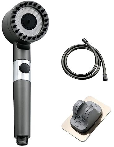 Toothbace Pommeau de Douche 3 Modes Économique d'Eau avec Filtre Anti Calcaire et Massage Anti Calcaire Douchette