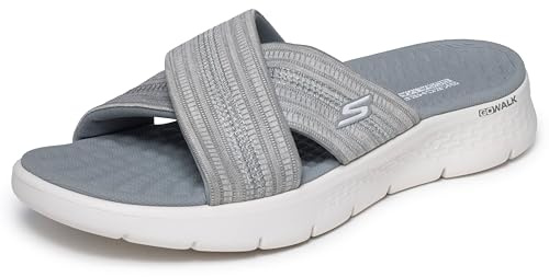 Skechers dam Go Walk Flex Sandal ImpressedGO WALK FLEX SANDAL IMPRESSED, Grå textil, 42 EU