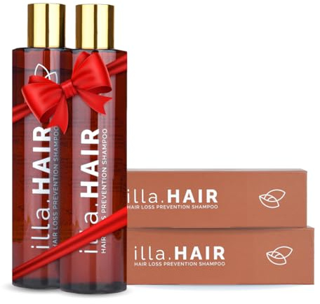 Evoepharm® illa.HAIR Hair Loss Prevention Shampoo 2 Stück Haarwuchsshampoo für Männer, Frauen Anti Haarausfall | Haarverdichtung Beschleunigung | Hair Growth Haarpflege | Ideal als Geschenk