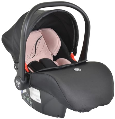 Moni Babyschale i-Size Multi (40-87cm) Gruppe 0+ Fußabdeckung Kopfstütze Gurt, Farben:rosa