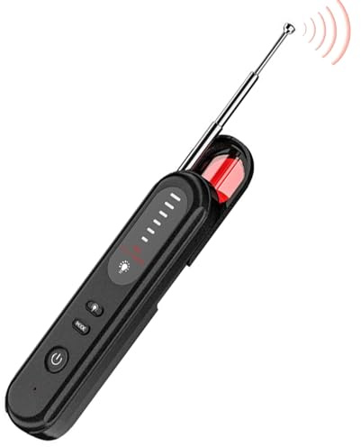 OBEST Detector Cámara Oculta Inalámbrico Portátil, Detector Camara Rastreador GPS Antiespía Infrarrojo, Anti-Seguimiento, Anti-ubicación, para Viajes Hoteles Casas Alquiler Vestuarios Coche