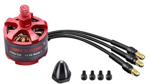 HAWK'S WORK 2212 920KV Brushless 2-4S Drone/Avion (CW x1) | Arbres CW/CCW, 2-4S LiPo, couple 920KV, compatible F450/F550/S500 & DJI Phantom