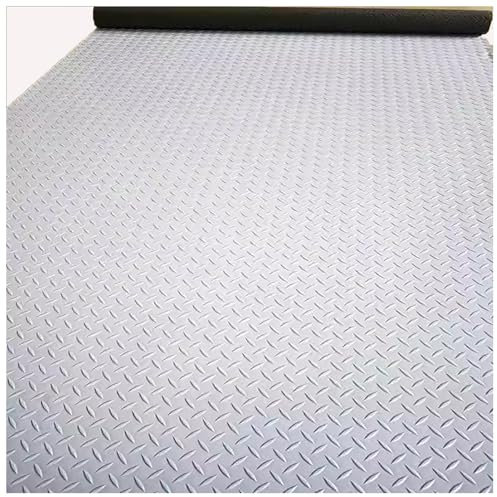 Garage Floor Mats, Prevent Slip Garage Mats, Shop Floor Parking Mats,for Workshop,Gym,PVC Garage Flooring Roll,Trade Show Flooring, Basement Tiles(200x90cm/78.8x35.5)