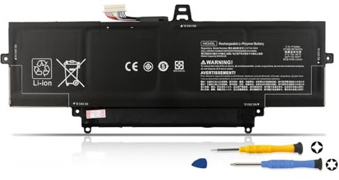 K KYUER 54Wh HK04XL Laptop Batteria per HP EliteBook x360 1030 G7 G8,EliteBook x360 1040 G7 G8 2-in-1 Convertible Notebook PC Series HK04054XL-PL HSTNN-IB9H L82391-005 L82391-006 L82391-007 L79376-1B1
