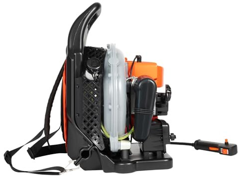 Soffiatore per foglie a benzina, trituratore per foglie da giardino, soffiatore per foglie, facile e veloce rimozione di foglie e scarti dal giardino