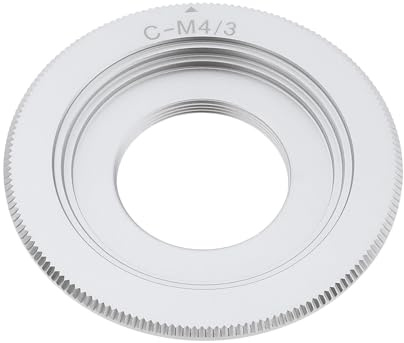 Objektivadapter für Kamera C-M4/3 Mount-Anschluss Kompatibel mit Panasonic M4/3 MFT Silber