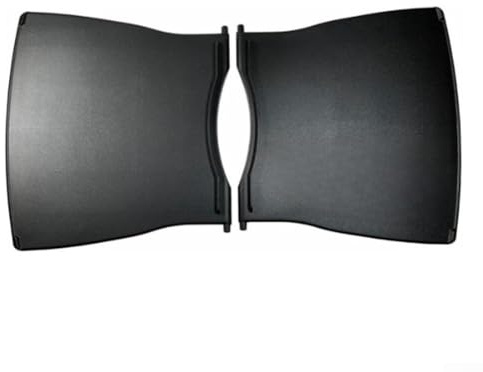 ZMdooreasy 60067 Grilltisch-Set für Weber /Q1200 Serie Gasgrills Kunststoff-Seitentisch bietet Platz für die Vorbereitung des Kochens im Freien (2 Stück)