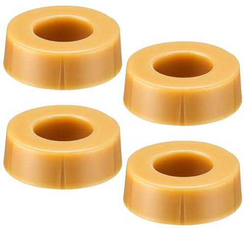 Marsui 4 Pack Urinal Wax Ring 2 Inch Thick Toilet Bowl Wax Ring Gasket Seal Replacements for Standard Urinals 2 Inch Wall Outlets Waste Line Odor Resistant Gas Tight Watertight Seal