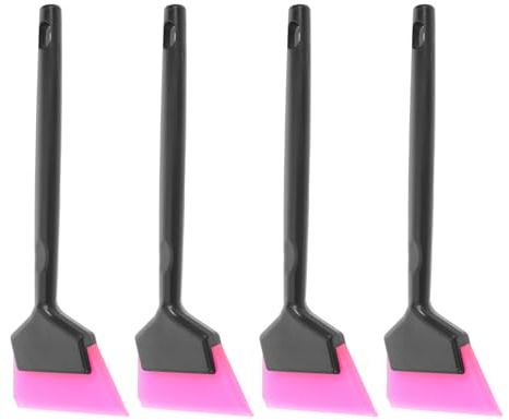 Cabilock 4 Pezzi Raschietti Plastica per Auto Mini Spatola per Rimozione Pellicola Strumento Multipurpose per Decalcomanie Adesivi Parabrezza e Pellicola Vetri con Preciso per Pulizia e