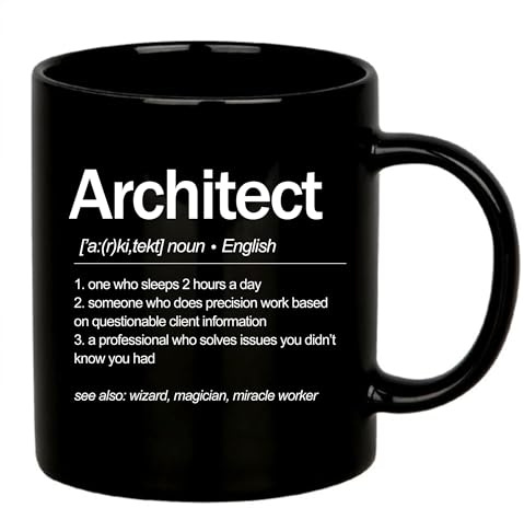 Tasse À Café Définition D'Architecte Tasse À Thé Personnalisé Céramique Mug Qualité pour Meilleures Amies Maman 330Ml