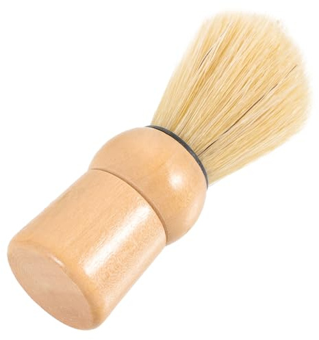 Garneck Brosse à Barbe en Bois Poils de Sanglier, Pinceau à Raser Polyvalent pour Hommes, Brosse de Barbier Professionnelle pour Rasage Manuel et Entretien Barbe, Usage Salon et Domicile