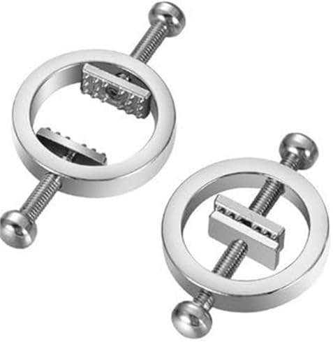 2 pièces, faux téton piercing anneaux en acier inoxydable téton bouclier