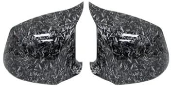 Tür Spiegelkappen Für F10 F11 2010-2013 Seitenrückspiegelabdeckungen Flügelkappen M Auto Rückspiegel Abdeckung(Forged Carbon Look)