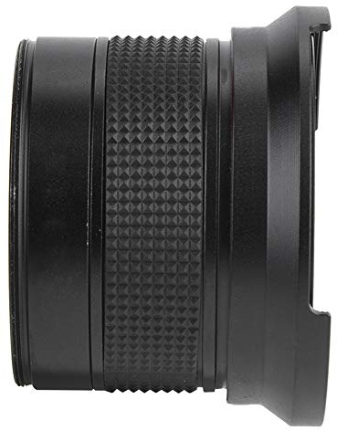 Yctze 58MM Fisheye Lens Wide Angle Lens Fish Eye 0.35X Super Wide Angle Metal Body Front Mounted Camera Adapter with Optical Glass for SLR DSLR Digital Camera