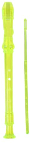 Vuxeninspelare Plastblockflöjt Med Sammetsväska Sex Hål Och Åtta G Typ Sopran Nybörjare Vuxen Instrument(Light Yellow)