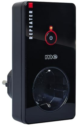 Funk-Steckdose Repeater Signalverstärker für Schalter-System CUVEO, Farbe schwarz