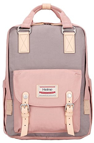 Heine Tasche Wickelrucksack Wickeltasche Reise Windeltasche Rucksack Babytasche Mama 10191 Rosa-Grau