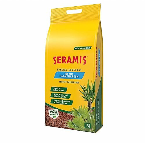 Seramis Special Palm Tree Substrate 15L - Plant Clay Granules, Palm Soil Replacement for Water and Nutrient Retention, for Indoor and Outdoor Use