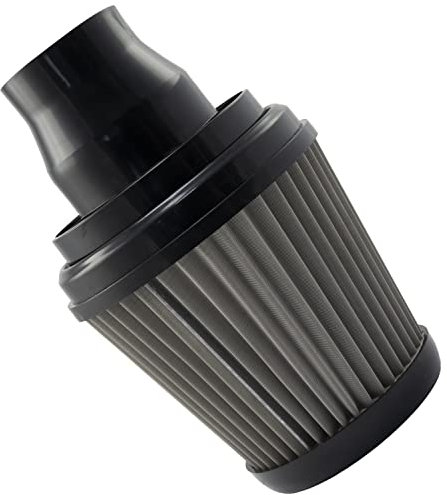 AERZETIX - C64455 - Filtre à air sport Ø65 mm universel - couleur noir - pour voiture compétition tuning carrosserie auto moto décoration mécanique système d'admission d'air moteur