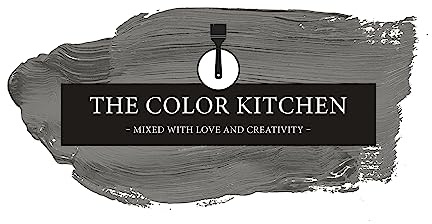 Livingwalls THE COLOR KITCHEN universelle Wandfarbe - Malerfarbe für Wohnräume und Arbeitszimmer - matte Innenfarbe in Grau - 2,5l Deckfarbe in TCK1013