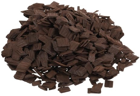 MAGICLULU Wein Eichenchips Für Rotwein Und Whisky Französische Eiche Schwer Geröstet 0.59X0.59X0.08 Zoll Für Weinherstellung Weinzubehör 1 Stück