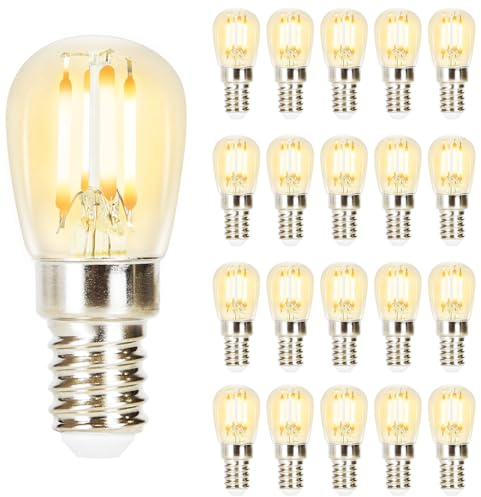 GBLY 20er pack LED E14 Glühbirne ST25 Warmweiss Lampe Vintage Leuchtmittel | 4W 2700K Edison Glühlampe Retro Filament Birnen Bulb Energiesparlampe für Haus Café Bar nicht Dimmbar
