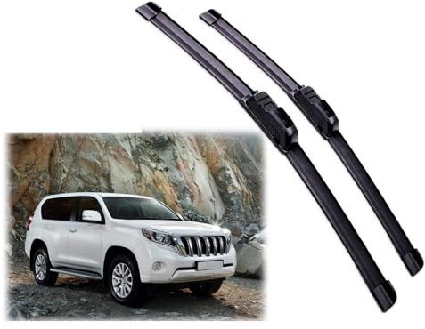 Car Front Wiper Blades Brushes Cutter Accessories For Toyota For Prado J150 2009 2010 2011 2012 2013 2014 2015 2016 2017 Windshield Wiper (Color : Right Hand Drive)