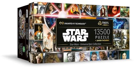 Trefl Prime - Puzzle UFT: Star Wars, Universe Epic Collection - 13500 Elemente, Großes Spiel, Dickster Karton, für Erwachsene und Kinder ab 12 Jahren, Mehrfabrig