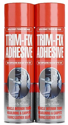 2 Pack Trim Fix 500ml High Temperature Adhesive Glue Spray for Van Lining Carpet (2)