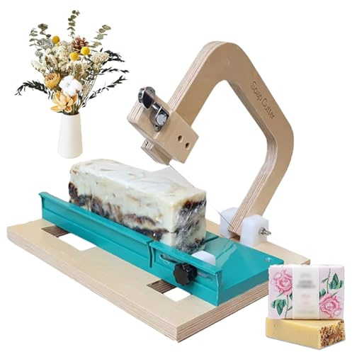 Wooden Soap Cutter, Soap Slicer Cutting Tool With Adjustable Cutting Wire, Soap Making Kit, Soap Making Supplies, Handmade Soap Loafs Cutter For Diy Soap, Cheese, Butter, Cake, Bread Making