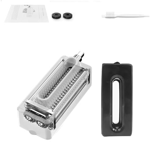 Ablandador de carne para mezclador electrónico, ablandador de carne de entrada grande con accesorio de engranajes de acero inoxidable