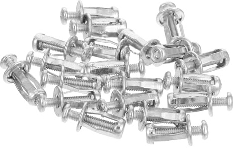NOLITOY 20 pièces Chevilles à Expansion pour Murs Creux Goujons Résistants Corrosion Fixation Stable et Facile à Installer pour Portes Creuses et Cloisons Sèches
